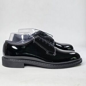 Capps Air Lite Military Shoes Men's 9.5 Black Patent Leather Police Uniform USA